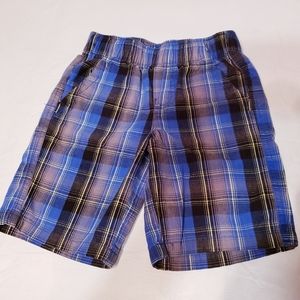 Toddler Boy's Plaid Pull Up Shorts